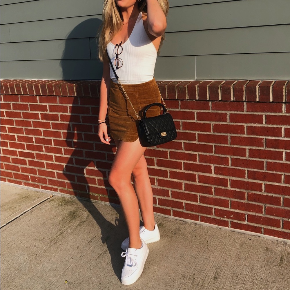 Brandy Melville tan skirt